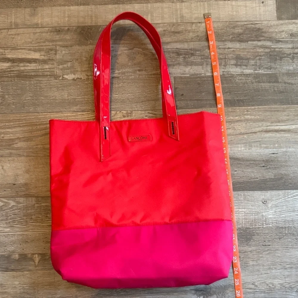 Lancôme Red and Pink Tote Bag 25in x 16in